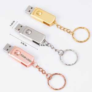 Promo hadiah kecil Pendrive 3.0 8gb 16gb kunci logam Usb Pen Drive 32gb 64gb memori Stick dengan ukiran disesuaikan pencetakan Logo - Product Image 1