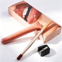 Kit de gloss à lèvres hydratant effet miroir haute brillance avec crayon à lèvres, marque privée