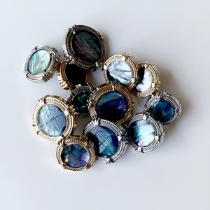 Bộ khuy cài kim loại mạ đá quý, thiết kế tùy chỉnh mới, khắc thương hiệu, bộ dụng cụ đóng khuy nhanh - Product Image 2