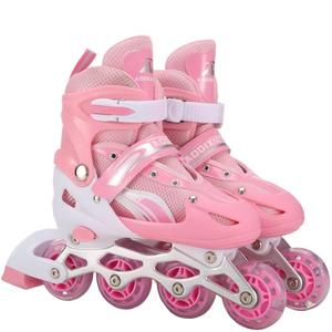 <span class=keywords><strong>Pattini</strong></span> a rotelle da esterno <span class=keywords><strong>per</strong></span> bambine principianti, con ruote singole in PU <span class=keywords><strong>per</strong></span> velocità, regolabili - Product Image 2
