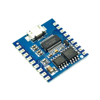 Module de lecteur MP3 miniature 4 Mo Lecture vocale Déclencheur IO Contrôle du port série Téléchargement USB Module de lecture vocale Flash DY-SV17F