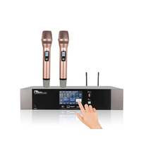 Système de sonorisation KTV Karaoké professionnel numérique avec écho, amplificateur de karaoké, ensemble complet en métal, 2 canaux, 56 Vrms/400 W, 8 DSP, microphone
