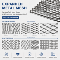 Malla Expandida de Acero Inoxidable Plana para Pisos, Plataformas, Protección de Ventanas y Rejillas Protectoras, Galvanizada en Caliente