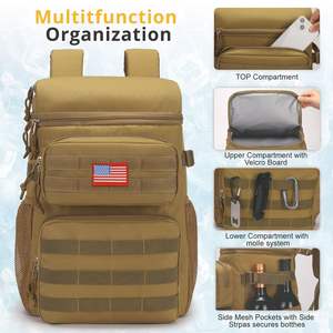 Mochila térmica aislante de gran capacidad, moderna, con estampado, para pícnic, camping y alimentos, con certificación BSCI. - Product Image 6