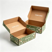 Boîte à chaussures pliable personnalisée avec logo, en carton ondulé, finition mate, pour fabricant de boîtes à chaussures, boîtes à chaussures en carton simple et bon marché