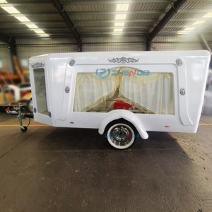 Customized Retro European Style Funeral Coffin <b>Car</b> Funeral Ceremony Coffin Carriage <b>Trailer</b> Non-powered Funeral Hearse - Product Image 5