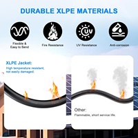 Solarkabel H1Z2Z2-K XLPE-Isoliert XLPO-Ummantelung 2,5mm-10mm 10/12AWG Flexibles Verzinntes Kupfer DC 1500V