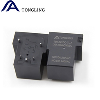 Relais de puissance scellé pour carte PCB T90-24VDC-TL-A 40A 15F SPST 4 broches, courant de fonctionnement 40A 250VAC