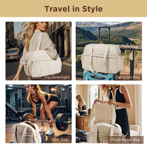 Sac <span class=keywords><strong>de</strong></span> sport <span class=keywords><strong>l</strong></span>éger pour la nuit, week-end, entraînement, sac <span class=keywords><strong>de</strong></span> voyage matelassé - Product Image 5