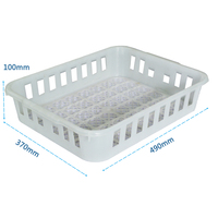Bac/panier de stérilisation en plastique perforé, boîte solide empilable et emboîtable, autoclavable, résistant aux produits chimiques, pour usage médical/de laboratoire