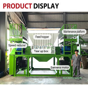 RICHI Rotary <span class=keywords><strong>Shear</strong></span> Shredder para Metais Resistentes e Materiais Densos com Superior Cutting Power Shredder Machine - Product Image 3