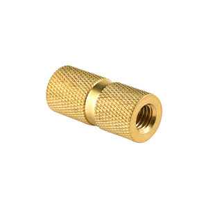 Insert fileté en laiton, métrique, filetage grossier, droit, entièrement fileté, DIN928 H59, matériau OEM personnalisé - Product Image 1