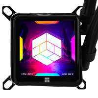 Refroidisseur d'eau pour processeur Thermalright FG360 ARGB, Thermalright Frozen Guardian 360 ARGB, avec 3 ventilateurs PWM à 2150 tr/min, écran LCD IPS