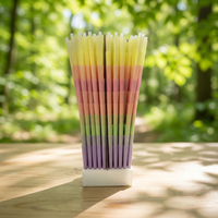 Cônes en papier kraft biodégradables de haute qualité, écologiques, 70/84/98/109 mm, 100 % naturels, faits à la main, pour usage alimentaire et sucré, quatre couleurs