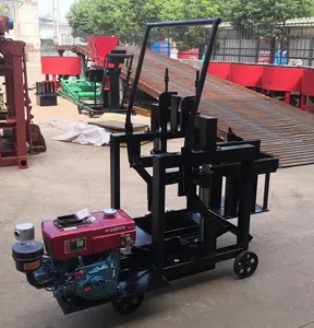 เครื่องบล็อกคอนกรีตกลวงซีเมนต์เครื่องยนต์ดีเซลมือถือขนาดเล็ก - Product Image 2