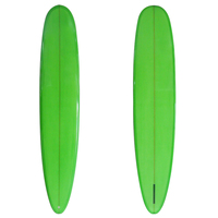 Longboards Orange PU planche de surf minimale avec une seule ailette