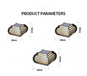 Luces de pilar de puerta exterior IP65 LED impermeable con sensor de luz y garantía de 5 años regulable - Product Image 4