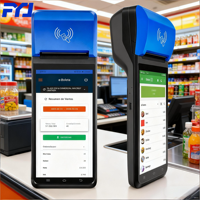 Camion de nourriture mobile, terminal de paiement intelligent portable, lecteur NFC personnalisé avec logo, terminal de paiement intelligent portable, machine de paiement économique