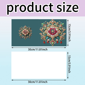 <strong>Mandala</strong> Diamond <strong>Dotting</strong> Greeting Card Kit for Adults - Stress Relief Craft Set (6 PCS) - Product Image 2