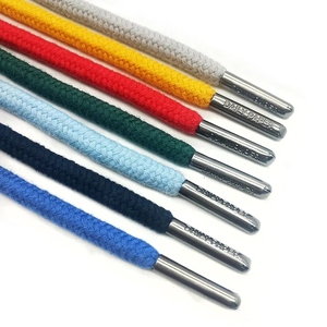 Thấp moq bán buôn Vòng Bện Polyester Tipped dây hoodie dây rút dây nhựa lời khuyên dây rút rút quần dây ngắn chuỗi - Product Image 6