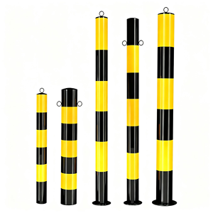 Staalpijp waarschuwingspaal reflecterende anti-botsing paal tankstation vaste paal auto stopper wegbeveiliging parkeerbarrière - Product Image 2