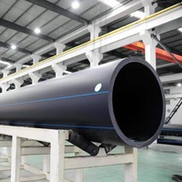 Tuyaux en plastique souple HDPE PN16 durables DN20-DN800 20mm-800mm ZHENGXIN ZX-0100 Surface lisse Résistant aux produits chimiques et aux UV Thermofusible