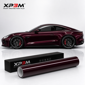 ฟิล์มใสกันรอยรถยนต์ XP3M สีแดงเบอร์กันดี เงา OEM TPU ความหนา 7.5 มิล ซ่อมแซมตัวเองได้ ป้องกันรอยขีดข่วน ป้องกันสีเหลือง ขนาด 1.52x15 เมตร - Product Image 3