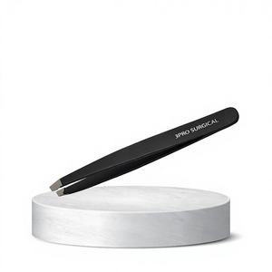 Pinzas para Cejas de Acero Inoxidable de Calidad Profesional 3 Pro con Punta Inclinada, Herramientas de Salón TP 11-9 - Product Image 1