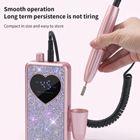 Lime à ongles électrique rechargeable, outil de polissage, perceuse à ongles, manucure, pédicure, lime à ongles électrique, accessoires pour les ongles, pour un usage domestique et en salon