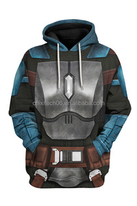 <strong>Star</strong> W Book of Boba 3D Digital Print <strong>Hoodie</strong> Zipper - Product Image 2