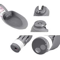 Distributeur d'eau portable amélioré en silicone pour animaux de compagnie, gourde souple anti-fuite, récipient alimentaire automatique pour chiots et chiens, promotionnel