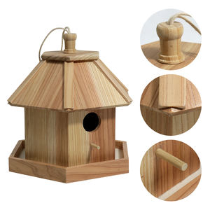 Özel yüksek kalite katı ahşap evler dış dekorasyon için ahşap kuş evi - Product Image 4