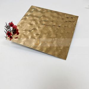 Lámina Decorativa de Acero Inoxidable Martillado M188 314 316, Lámina de Acero Inoxidable con Diseño de Ondas de Agua, Paneles de Pared y Techo para Interiores - Product Image 4