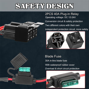 120 Zoll 10 Fuß Länge 120W Max. Last 2 Kabel LED 12V Licht leiste Kabelbaum mit zwei EIN/AUS-Schaltern - Product Image 6