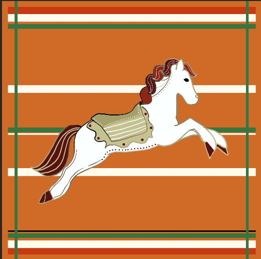 Orange pony