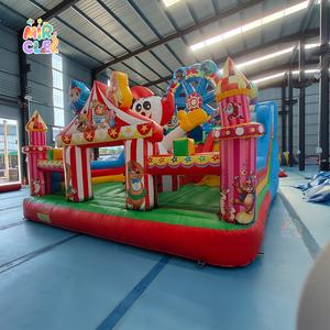 Parcours d'obstacles gonflable extérieur commercial avec grand toboggan | Maison de rebond multi-âges pour les fêtes d'enfants de 3 à 12 verges - Product Image 4