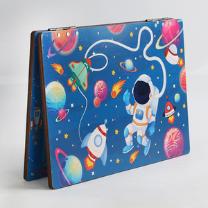 Montessori 2 <span class=keywords><strong>in</strong></span> 1 taccuino <span class=keywords><strong>in</strong></span> legno di apprendimento della scheda numero alfabeto parole puzzle educativo precoce tablet giocattoli per bambini ragazzi ragazze - Product Image 3