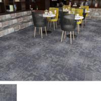 Carrelage de moquette en PP jacquard ignifuge de conception moderne 50x50cm pour usage commercial, bureaux et hôtels, avec absorption acoustique
