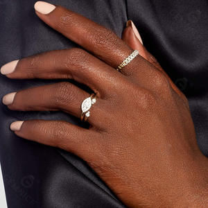 Bagues de mariage en argent sterling 925 Evil eye diamant <span class=keywords><strong>muse</strong></span> halo ring - Product Image 4