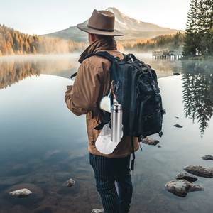 Bouteille d'eau thermique portable 600/800/1000ml, gobelet isotherme sous vide en acier inoxydable 316, thermos pour thé chaud, café, tasse de voyage - Product Image 6