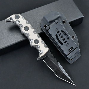 Couteau TK, lame en acier inoxydable, couteau multifonctionnel, manche G10, qualité industrielle, gaine Kydex pour l'extérieur, clip de ceinture - Product Image 4