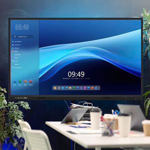 Pantallas interactivas digitales de sistema dual de 65 75 85 pulgadas Accesorios electrónicos para educación empresarial Interactivo inteligente - Product Image 1