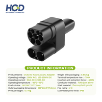 Adaptateur de prise EV DC CCS2 vers NACS compatible Tesla pour la rétrofit/la mise à niveau
