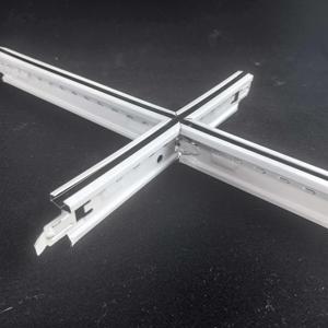 Plafond suspendu en acier galvanisé de haute qualité au design moderne, grille en T, couleur blanche, garantie de 3 ans, composants de plafond d'usine - Product Image 1