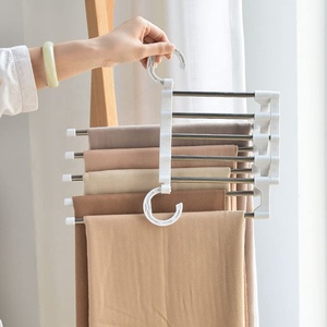 Convenient Pants Hanger Storage <strong>Rack</strong> 5.51"W X 12.6"H Dimensions Stainless <strong>Steel</strong> Polypropylene for Pants Clothes Shirts Towels - Product Image 6