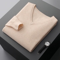 Pull en cachemire pour homme S-XXXL, pull classique à col en V pour homme, pull chaud d'automne et d'hiver, pull en jersey pour homme