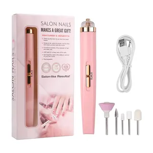 5 In 1 Elektrische Nagellakboor Machine Met Lichte Draagbare Mini Elektrische Manicure Kunst Pen Gereedschap Voor Gel Remover