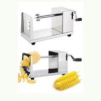 YIZHE RVS Handmatige Aardappeltorenmachine Elektrische Aardappelspiraalsnijder Groente- en Fruitchipsnijder Snijmachine