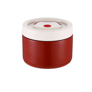 Round <b>Insulated</b> <b>Lunch</b> <b>Box</b> 304 Stainless Steel Seal Lid Portable Bento <b>Box</b> For Students And Office Workers - Product Image 1