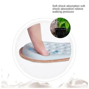 Comfort Leather Shoe Heel Cushion Support Pads Foam Latex Orthotic Insoles Inserts Pads For Shoes Boots